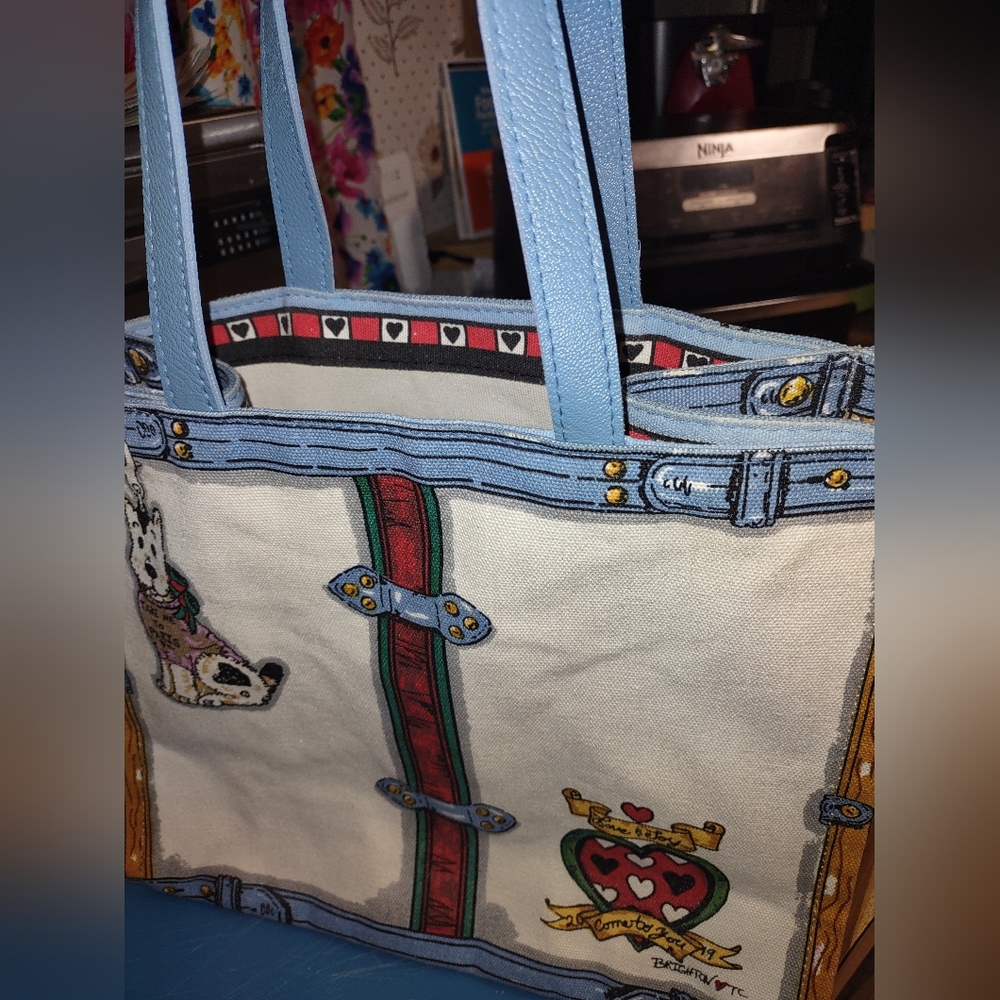 Brighton canvas tote 2019 All you need is Love Clean Fun Beachy Style Rare